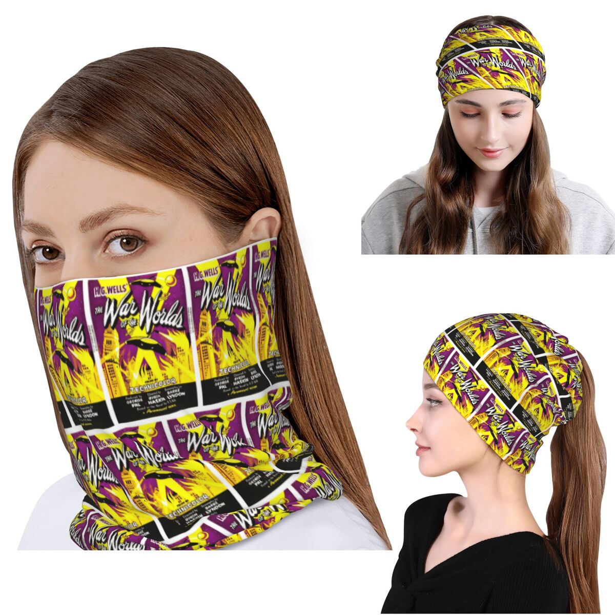 Knit Beanie Hat Warm - 월드 오브 더 월즈 반다나 넥