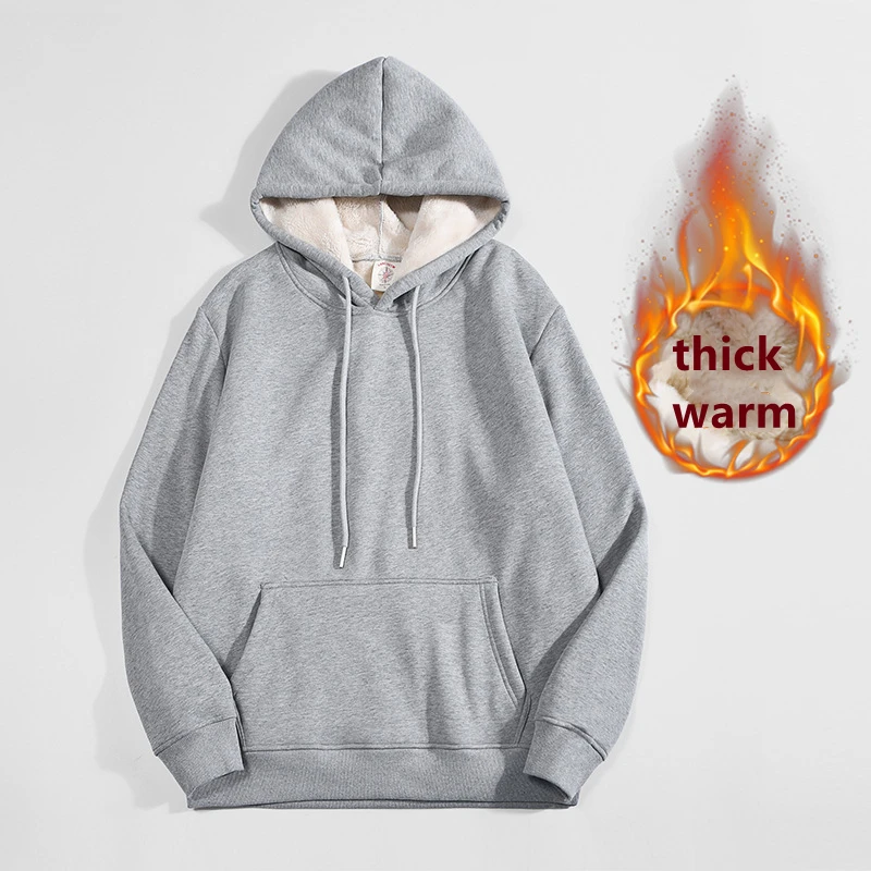 고품질 회색 두꺼운 플리스 안감 후드티 남성용 겨울 후 - Sherpa Hoodie Fleece 리뷰 및 가격