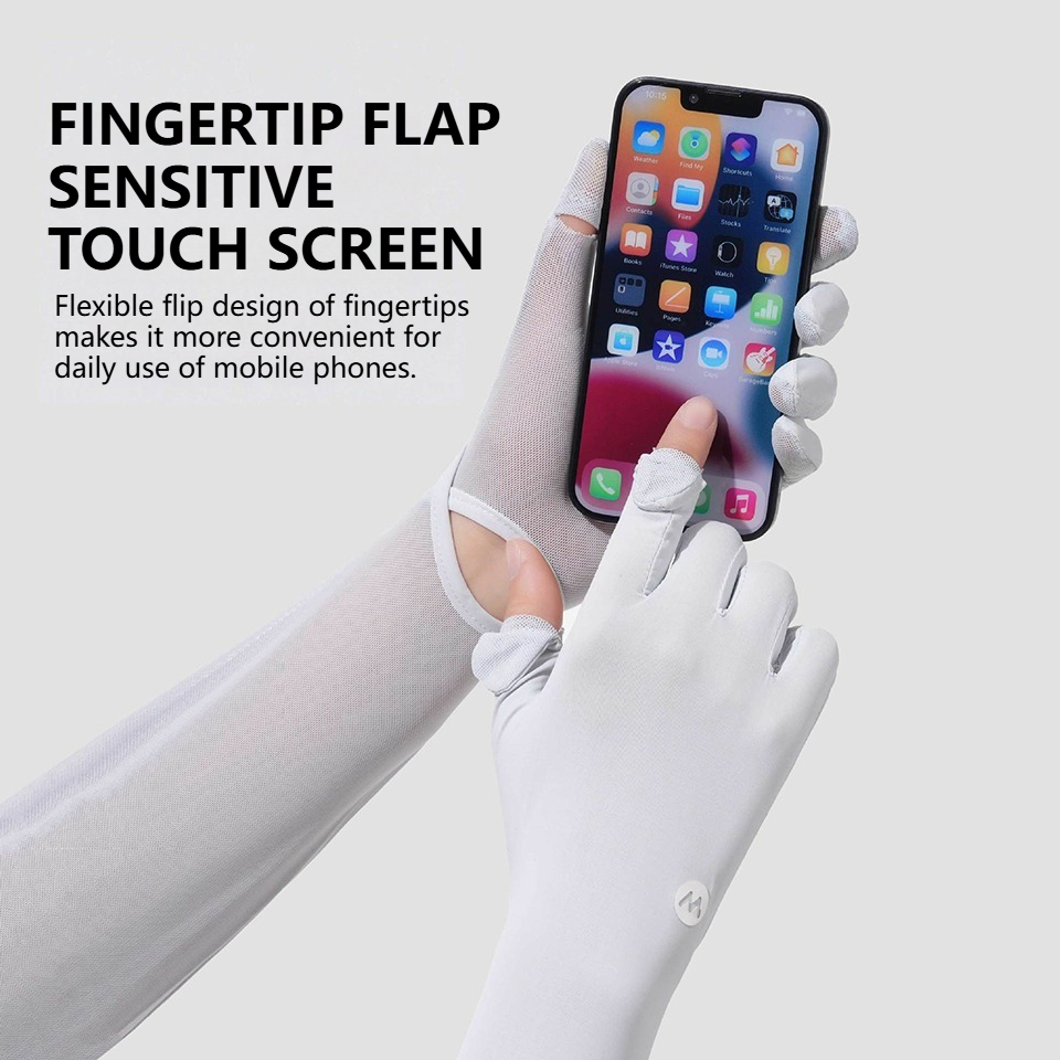 KoKossi 여름 여성용 팔 커버 통기성 긴 아이스  - Touch Screen Gloves 리뷰 및 가격