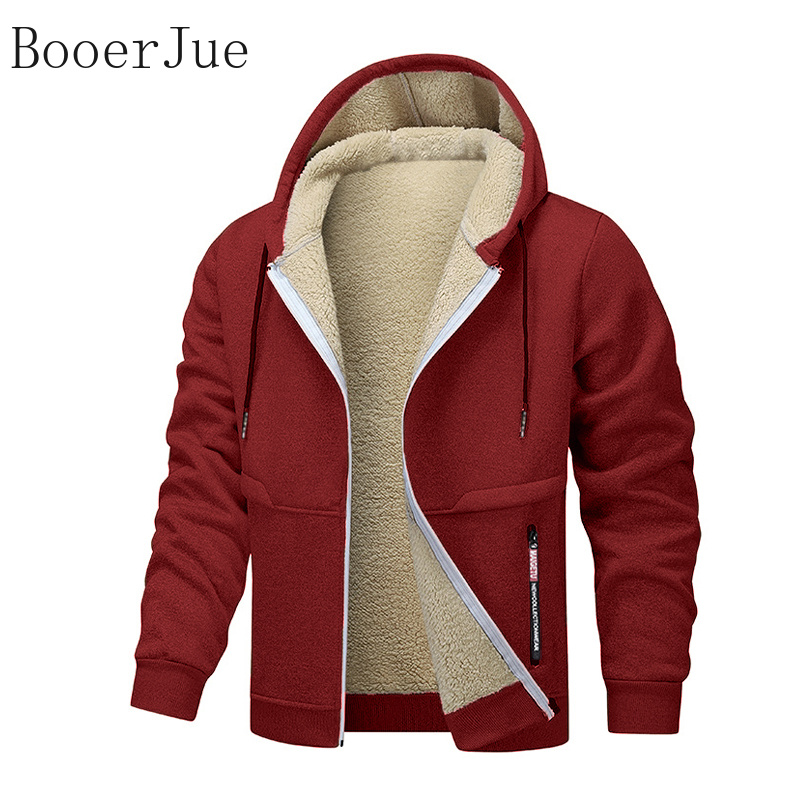 두꺼운 셰르파 안감 후드 지퍼 재킷 두꺼운 스트리트웨어 - Sherpa Hoodie Fleece 리뷰 및 가격