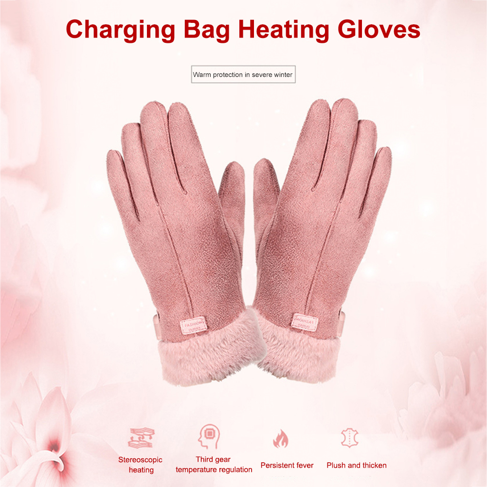 USB 전기 가열 장갑 야외 열 장갑 손 따뜻하게 겨울 - Touch Screen Gloves 리뷰 및 가격
